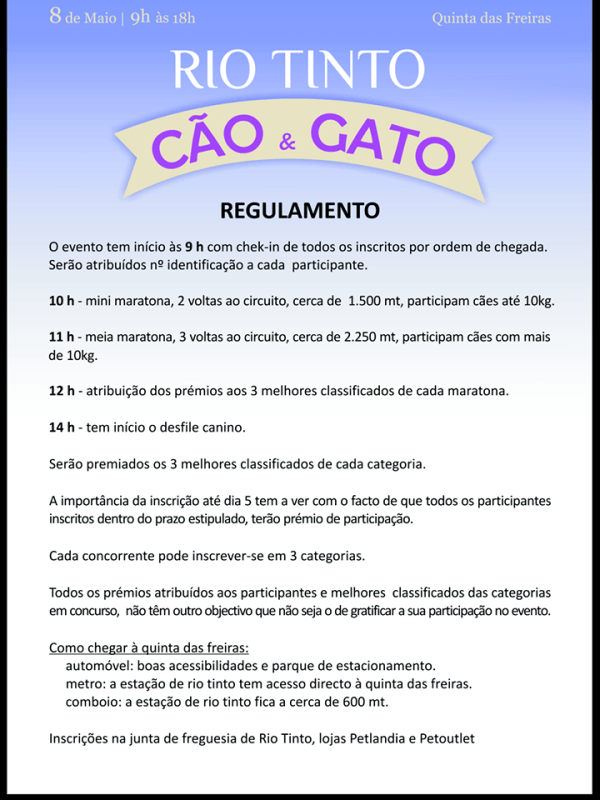 2016 05 08 RIO TINTO cão gato regulamento