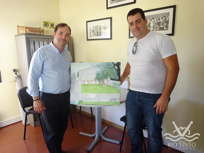 2015 08 31 Oferta de quadro da pintora Isabel Ferreira 5