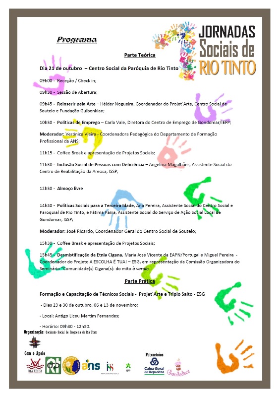 2015 10 21 I Jornadas Sociais de Rio Tinto programa