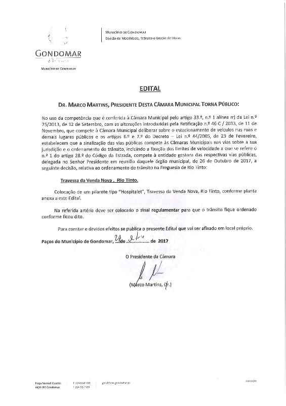 2017 12 27 Venda Nova Travessa da colocação de pilarete tipo hospitalet 1