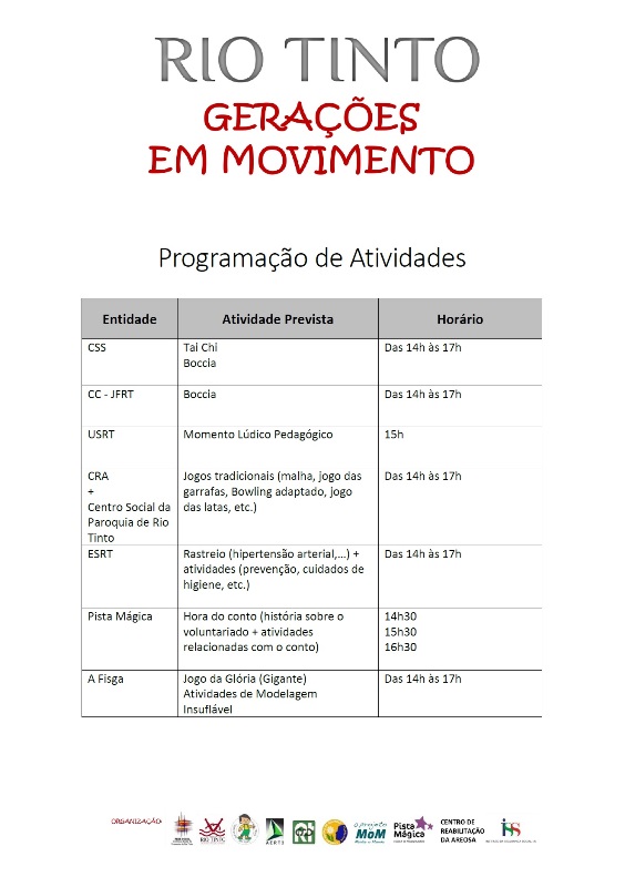 2018 05 21 Gerações em Movimento 2018 atividades