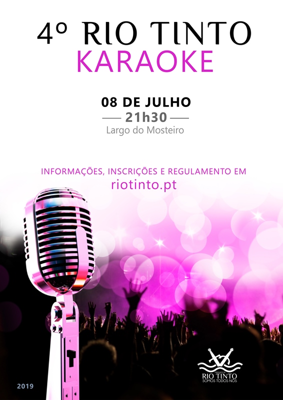 2019 07 08 4º RIO TINTO Karaoke
