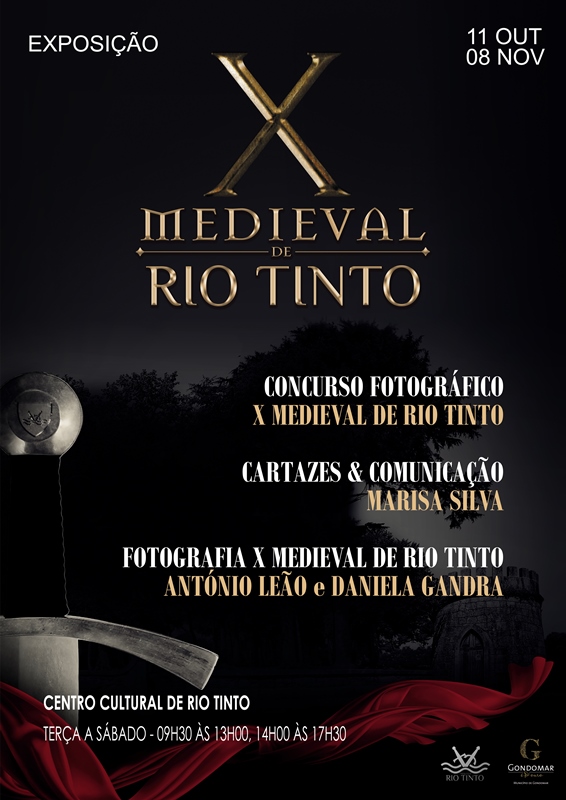 2019 10 11 X Medieval de Rio Tinto cartaz exposição de fotografia