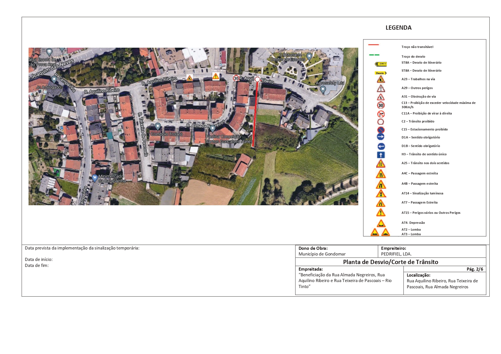 2023 01 14 Beneficiação da Rua Almada Negreiros Rua Aquilino Ribeiro e Rua Teixeira de Pascoais 2